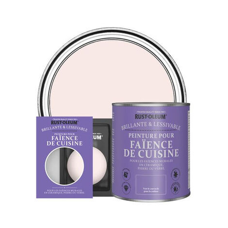 Peinture pour Faïence de Cuisine, Finition Brillante - Rose de Chine