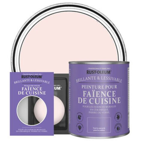 Peinture pour Faïence de Cuisine, Finition Brillante - Vanille Fraise
