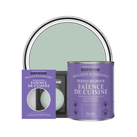 Peinture pour Faïence de Cuisine, Finition Brillante - Vert d'Eau