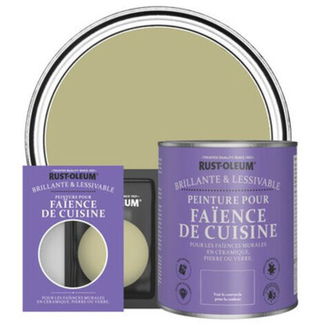 Peinture pour Faïence de Cuisine, Finition Brillante - Vert Sauge