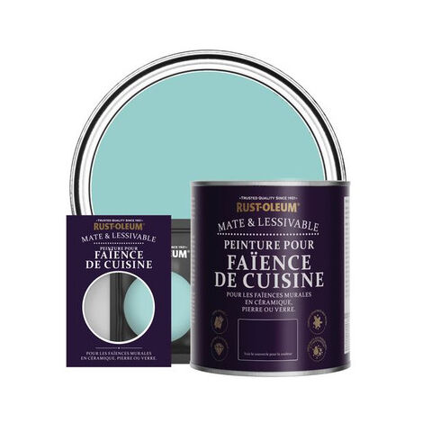 Peinture pour Faïence de Cuisine, Finition Mate - Bleu-vert