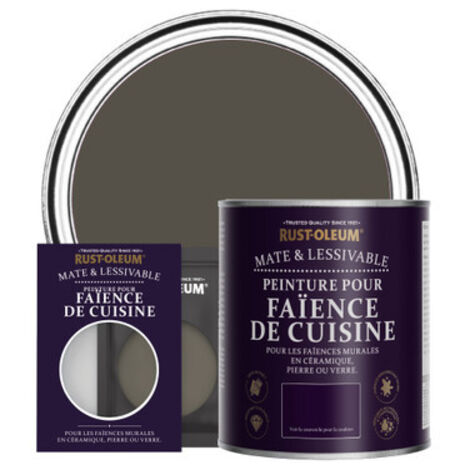 Peinture pour Faïence de Cuisine, Finition Mate - Brun Terre