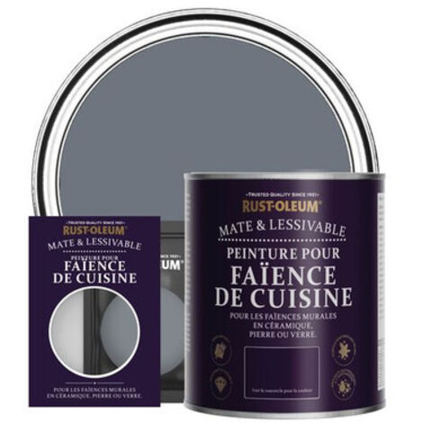 Peinture pour Faïence de Cuisine, Finition Mate - Gris Marine