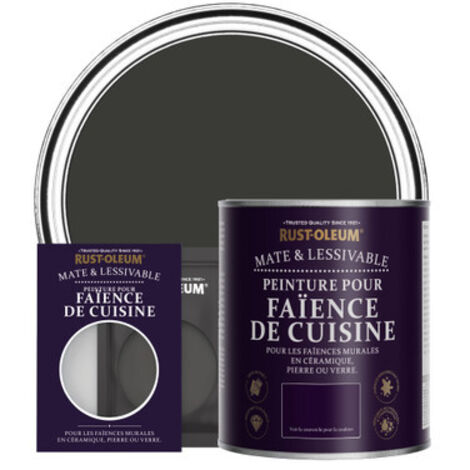Peinture pour Faïence de Cuisine, Finition Mate - Magie Noire