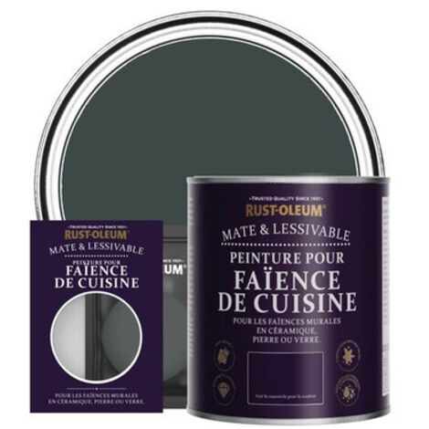 Peinture pour Faïence de Cuisine, Finition Mate - Sable Noir