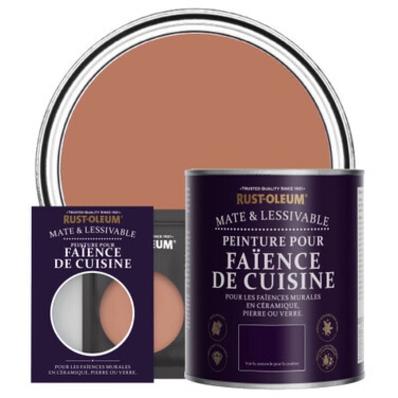 Peinture pour Faïence de Cuisine, Finition Mate - Sienne