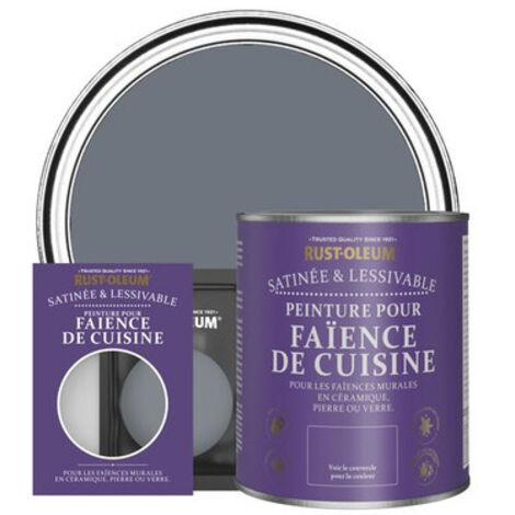 Peinture pour Faïence de Cuisine, Finition Satinée - Gris Marine