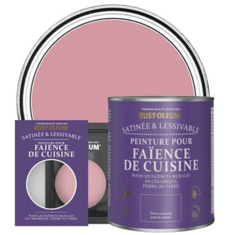Peinture pour Faïence de Cuisine, Finition Satinée - Rose Antique