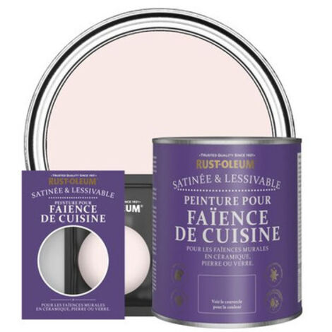 Peinture pour Faïence de Cuisine, Finition Satinée - Rose de Chine
