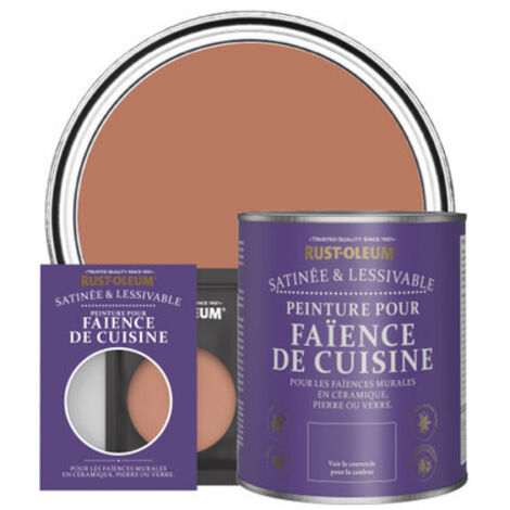 Peinture pour Faïence de Cuisine, Finition Satinée - Sienne