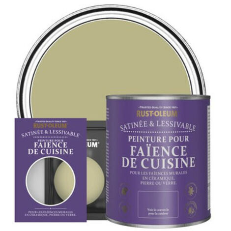 Peinture pour Faïence de Cuisine, Finition Satinée - Vert Sauge