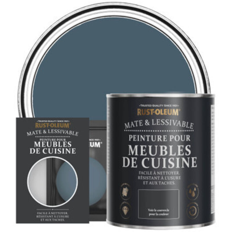 Peinture pour Meubles de Cuisine, Finition Mate - Bleu Dessin