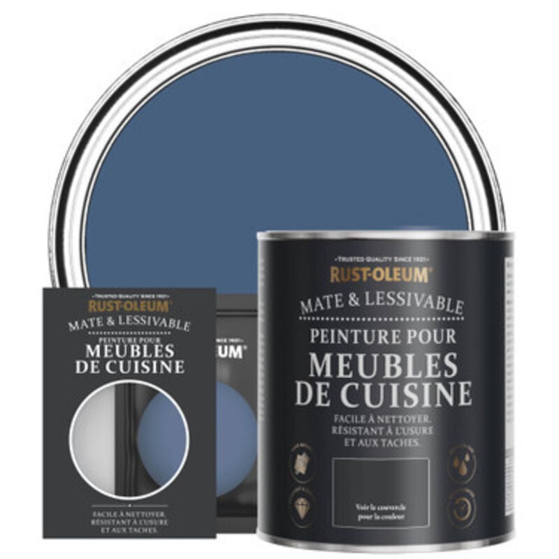 Peinture pour Meubles de Cuisine, Finition Mate - Encre Bleue