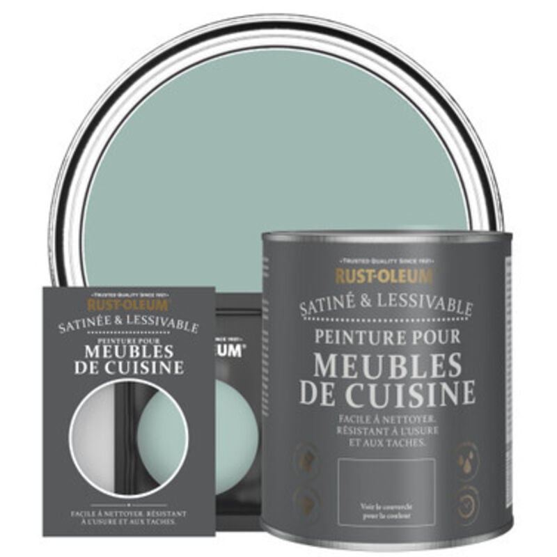 Peinture pour Meubles de Cuisine, Finition Satinée - Bleu littoral