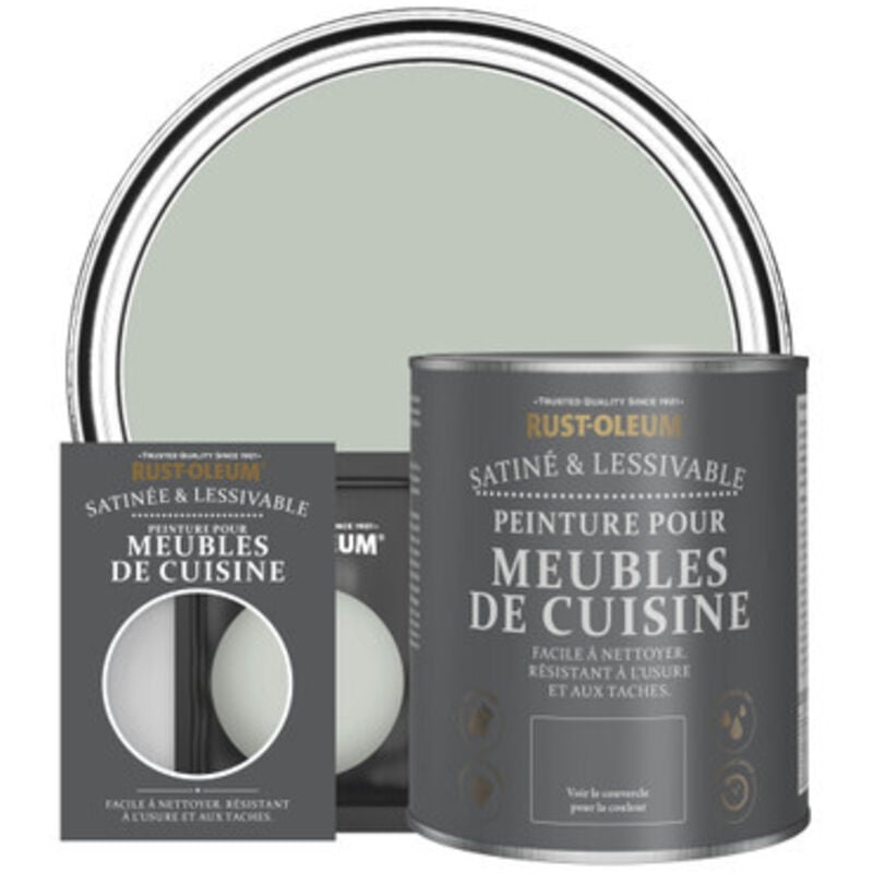 Peinture pour Meubles de Cuisine, Finition Satinée - Vert Craie