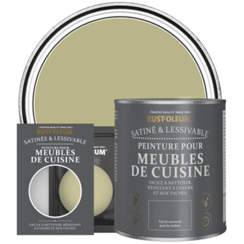 Peinture pour Meubles de Cuisine, Finition Satinée - Vert Sauge