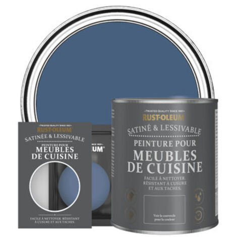 Peinture pour Meubles de Cuisine, Finition Satinée - Encre Bleue