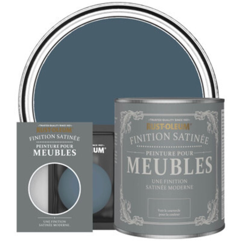 Peinture pour Meubles Finition Satinée - Bleu Dessin