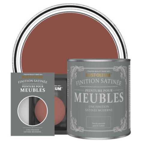 Peinture pour Meubles Finition Satinée - Rouge Brique