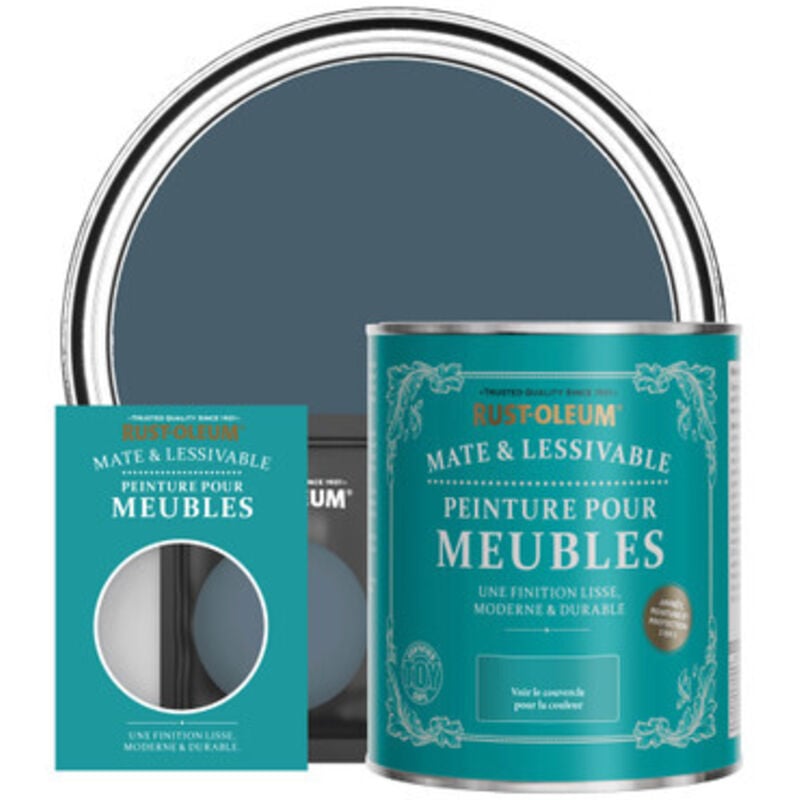 Peinture pour Meubles Mate & Lessivable - Bleu Dessin