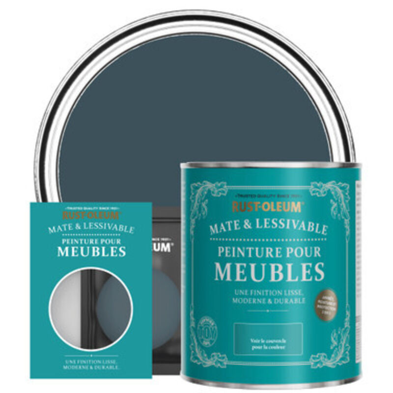 Peinture pour Meubles Mate & Lessivable - Bleu du Soir