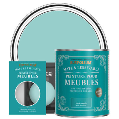 Peinture pour Meubles Mate & Lessivable - Bleu-vert