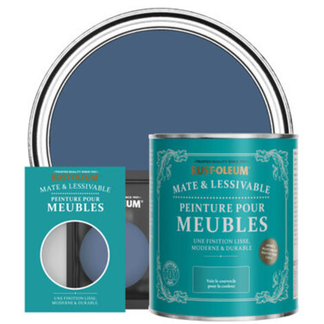Peinture pour Meubles Mate & Lessivable - Encre Bleue