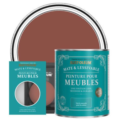 Peinture pour Meubles Mate & Lessivable - Rouge Brique