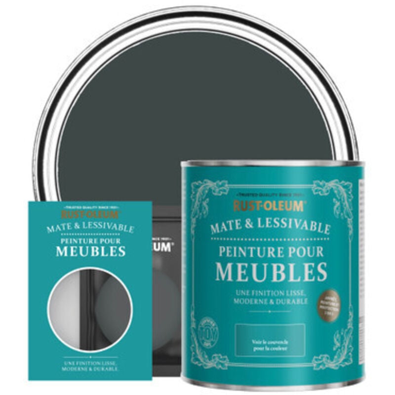 Peinture pour Meubles Mate & Lessivable - Sable Noir