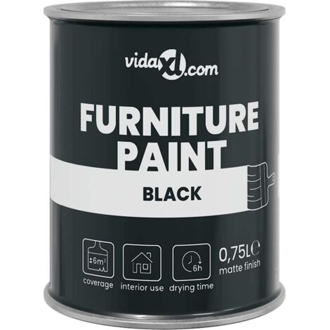 Peinture pour meubles Noir 10 x 10 x 12,2 cm Impression murale CFW809569