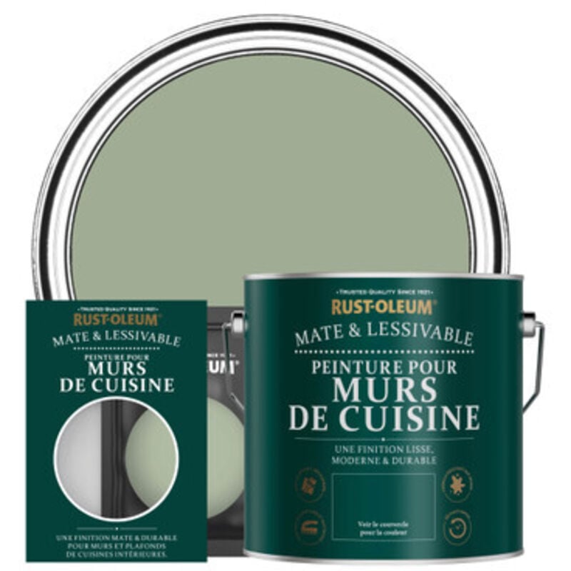 Peinture pour Murs de Cuisine, Finition Mate - Vert Kaki