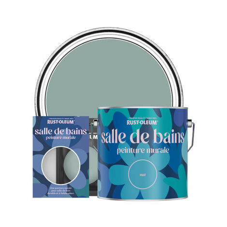 Peinture pour Murs et Plafonds de Salle de Bains - Bleu Gris