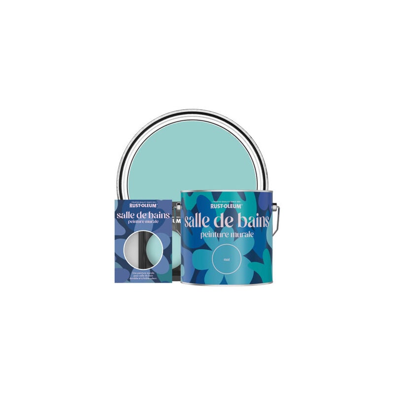 Peinture pour Murs et Plafonds de Salle de Bains - Bleu-vert