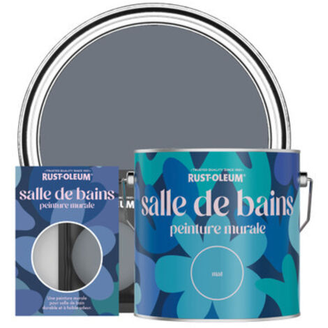 Peinture pour Murs et Plafonds de Salle de Bains - Gris Marine