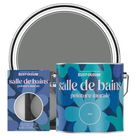 Peinture pour Murs et Plafonds de Salle de Bains - Gris Ombre