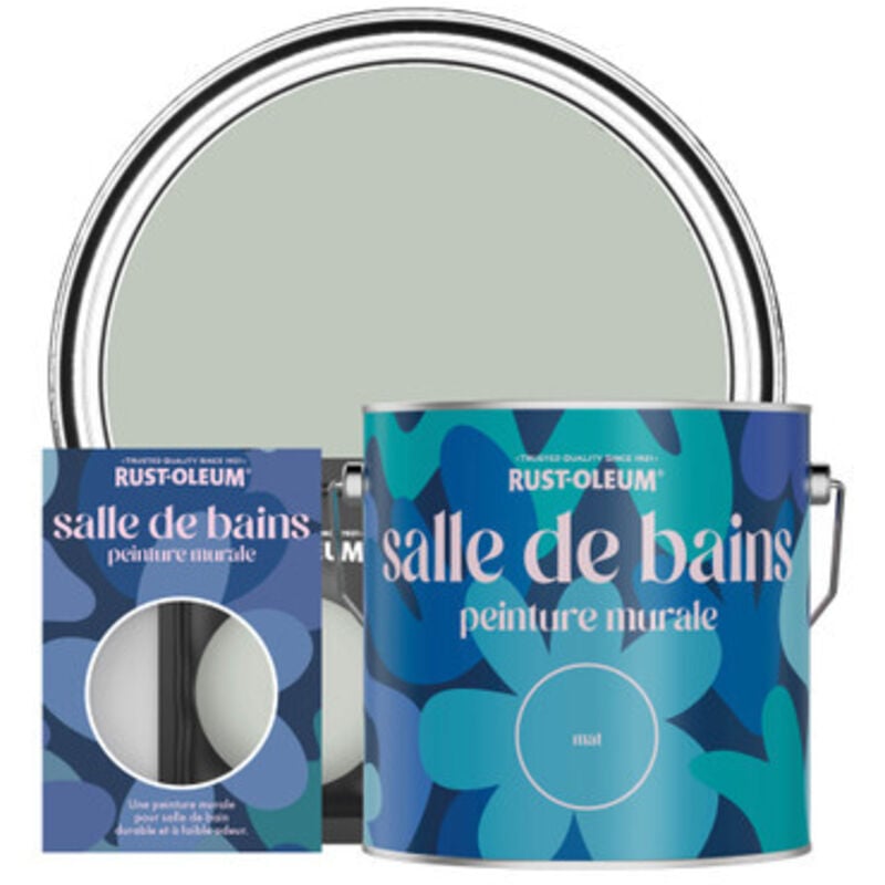 Peinture pour Murs et Plafonds de Salle de Bains - Vert Craie