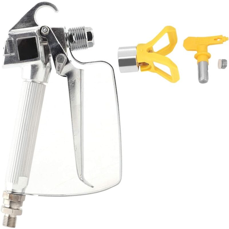 Fitags - Peinture pour pistolet de pulvérisation sans air haute pression avec support de pulvérisation et buse 517 de pulvérisation, Kit de pistolet