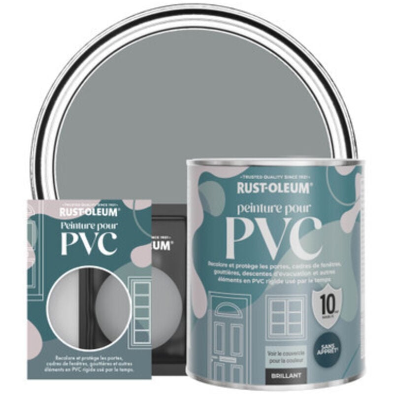 Peinture pour pvc, Finition Brillante - Anthracite Moyen