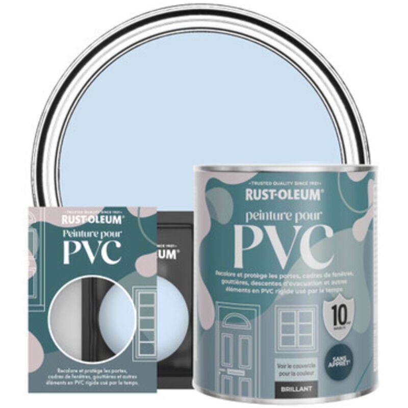Peinture pour pvc, Finition Brillante - Bleu Poudré