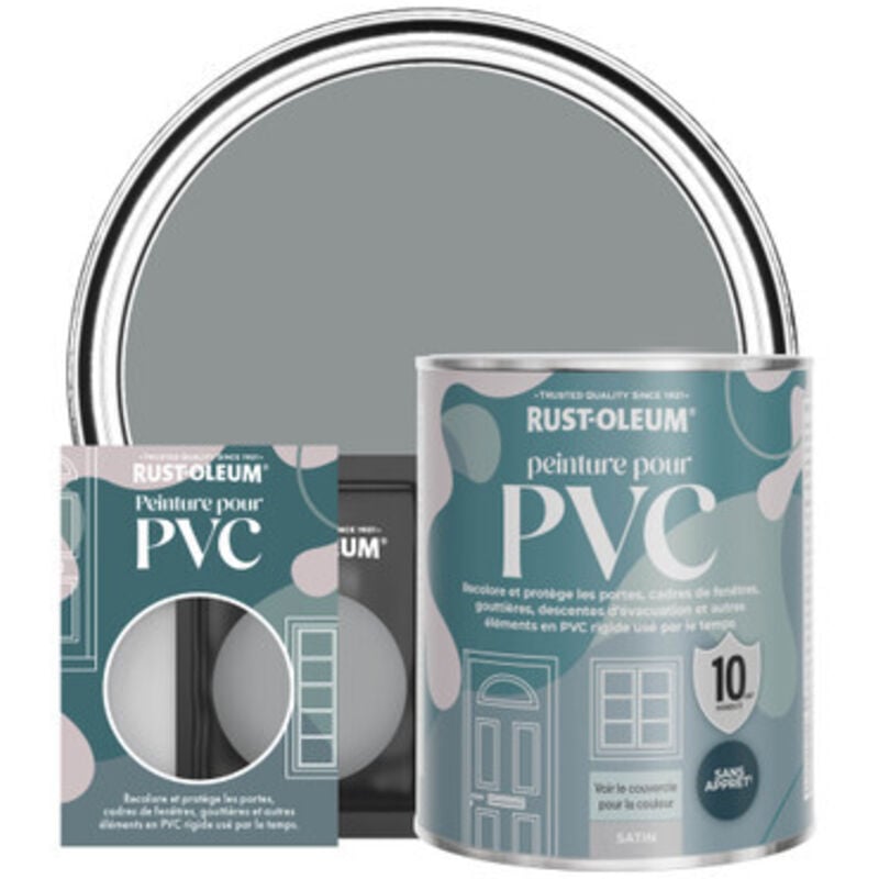 Peinture pour pvc, Finition Satinée - Anthracite Moyen