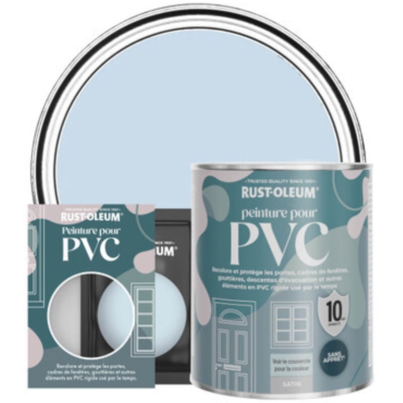 Peinture pour pvc, Finition Satinée - Ciel Bleu