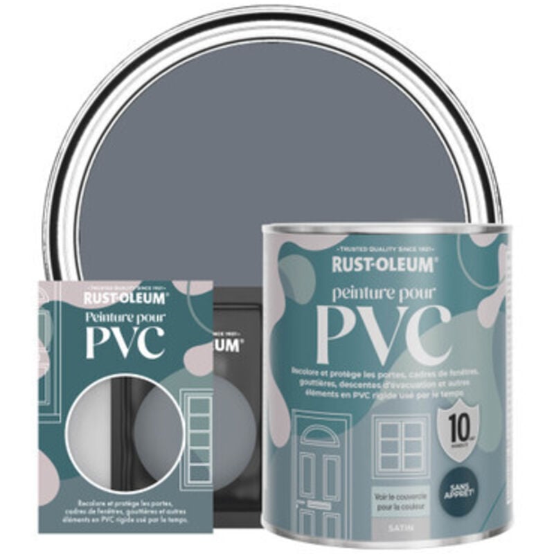 Peinture pour pvc, Finition Satinée - Gris Marine