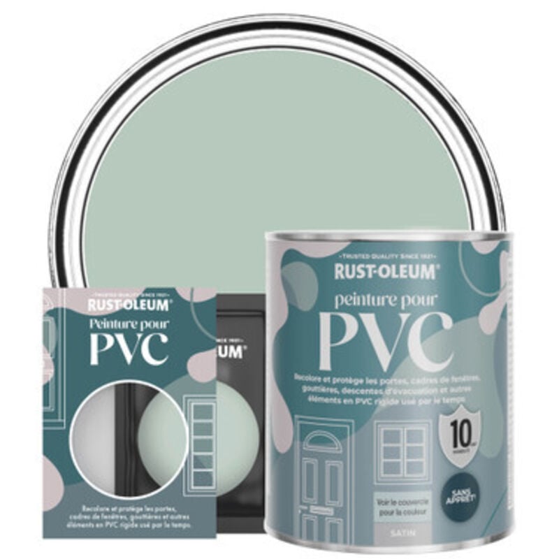 Peinture pour pvc, Finition Satinée - Vert d'Eau