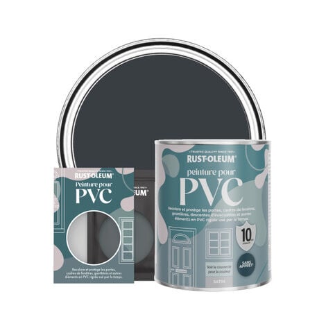 RUST-OLEUM Peinture pour PVC, Finition Satinée - Anthracite (Ral 7016)