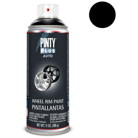 Peinture pour roues automobiles PintyPlus - Spray noir brillant 520cc L104