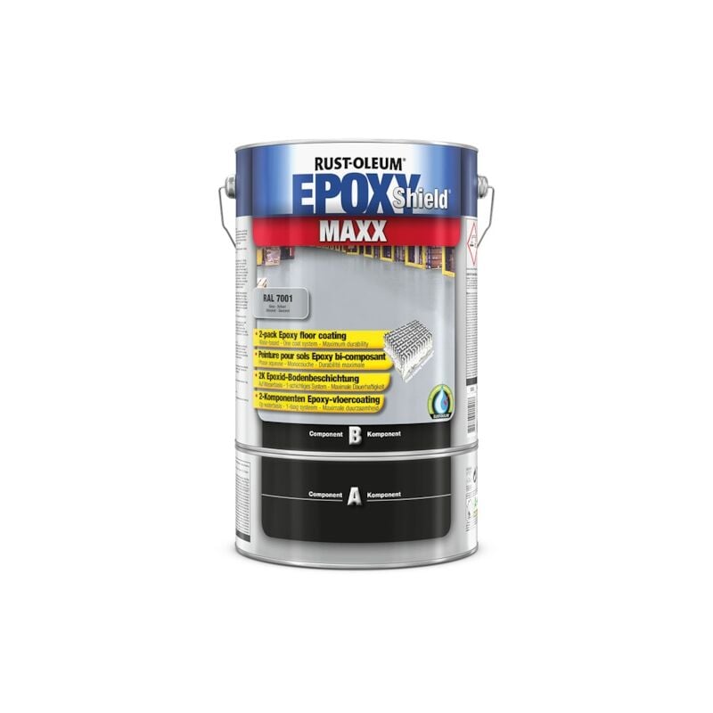 Peinture pour sol epoxyshield maxx - gris acier ral 7001 - satiné - 5 l Rust-oleum