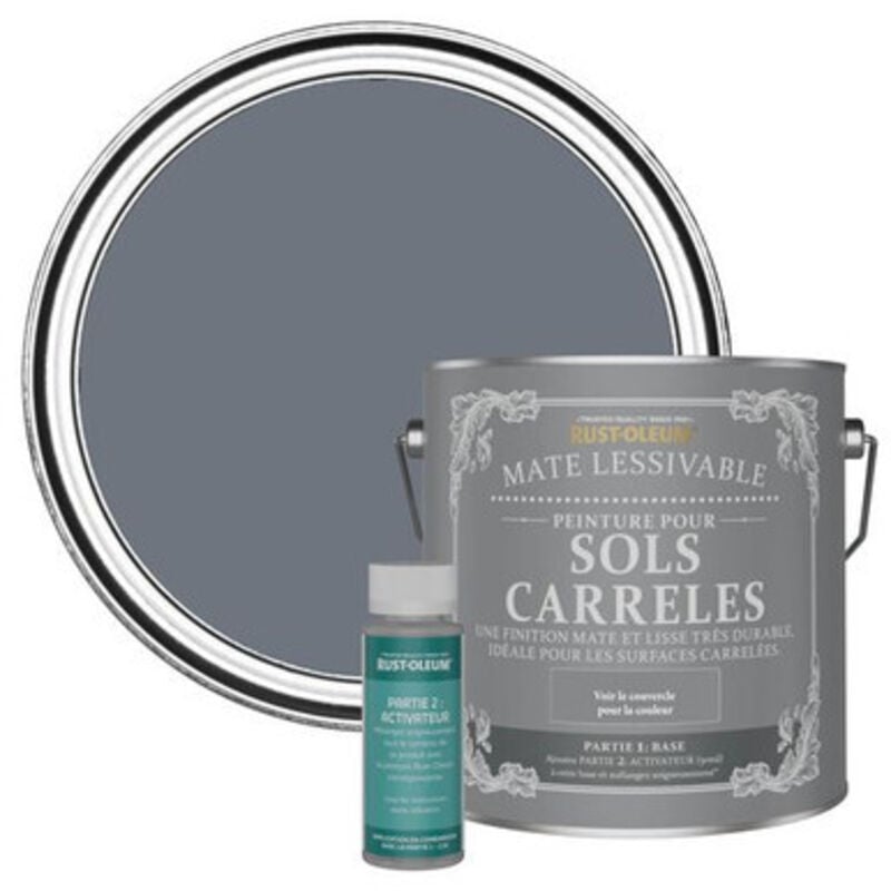 Peinture pour Sols Carrelés Mate Lessivable - Gris Marine