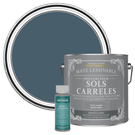Peinture pour Sols Carrelés Mate Lessivable - Bleu Dessin