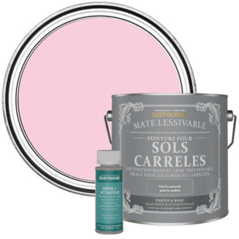Peinture pour Sols Carrelés Mate Lessivable - Bonbon