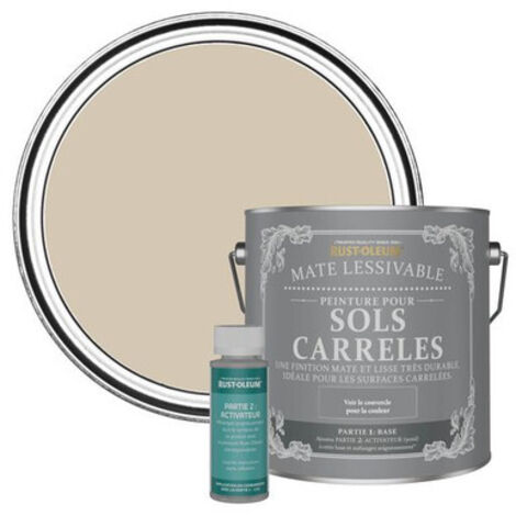 Peinture pour Sols Carrelés Mate Lessivable - Caramel